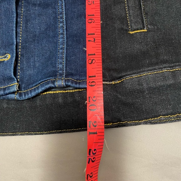 Ruti Winning Combo Denim Jacket Size 0 Black and Blue Street Style - Picture 15 of 15